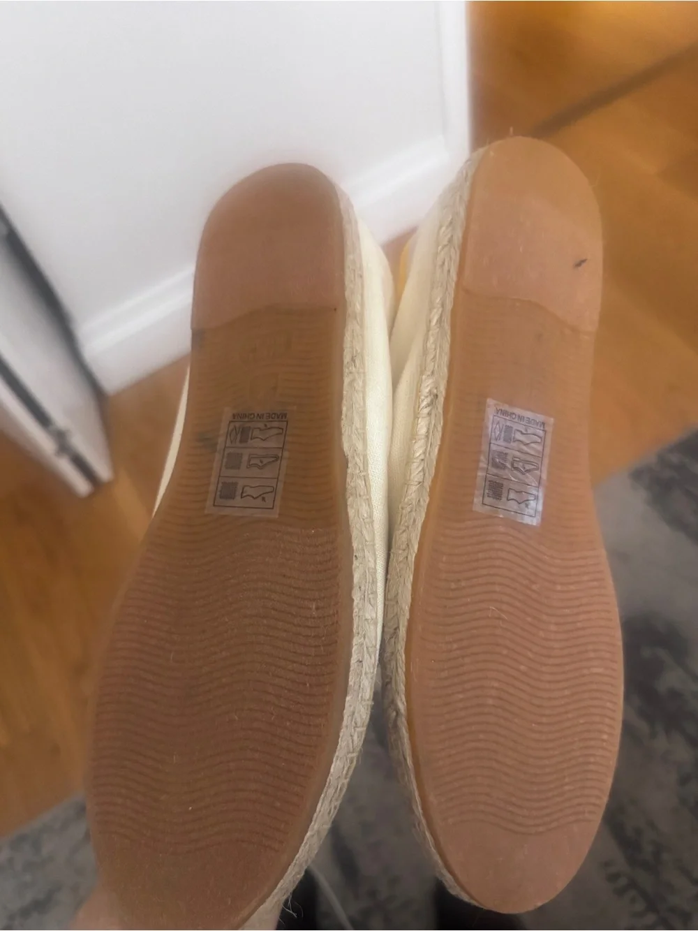 Soludos cream canvas